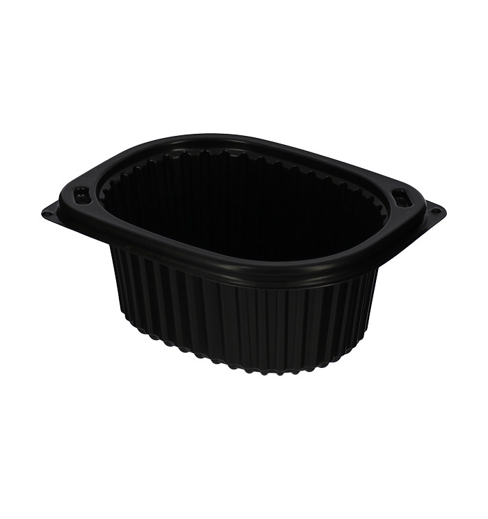 Barquette Rectangulaire PP Noir 450ml 142x111x60mm (80 Utés) Barquette Rectangulaire PP Noir 450ml 142x111x60mm (80 Utés)