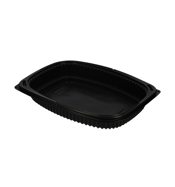 Barquette Rectangulaire PP Noir 1050ml 255x189x45mm (320 Utés) Barquette Rectangulaire PP Noir 1050ml 255x189x45mm (320 Utés)