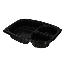 Plastic PP Container Rechthoekige vorm 3C 1250ml 25,5x18,9x4,5cm (40 stuks) 