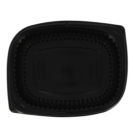 Barquette Rectangulaire  PP Noir 1000ml 215x170x50mm (320 Utés)