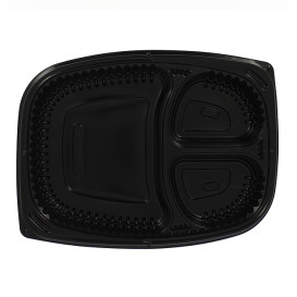 Plastic PP Container Rechthoekige vorm 3C 1250ml 25,5x18,9x4,5cm (320 stuks)