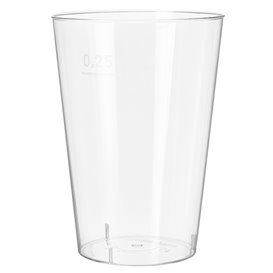 Verre Plastique Dur 250ml Transparent (1000 Unités)