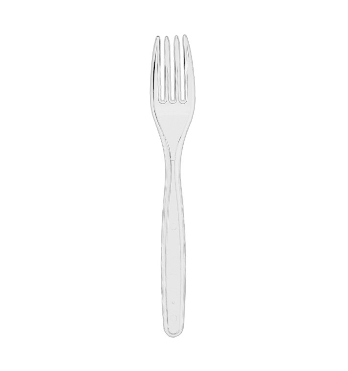 Fourchette Réutilisable PS Transparent 180mm (480 Utés) Fourchette Réutilisable PS Transparent 180mm (480 Utés)