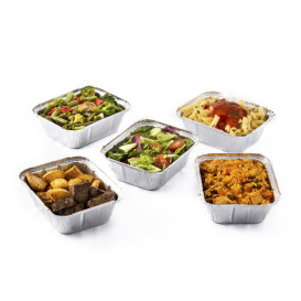 Folie pan "6 Cannelloni" 590ml 19,1x14,1x3,3cm (1000 stuks)