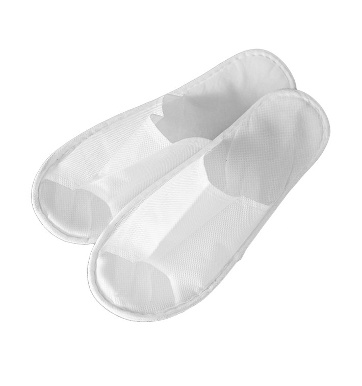 Chaussons PP Ouvert Blanc Semelle mousse EVA (200 Paires) Chaussons PP Ouvert Blanc Semelle mousse EVA (200 Paires)