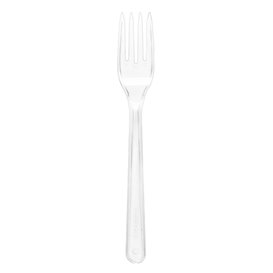 Fourchette plastique PS Réutilisable Transparent 18cm (480 Utés)