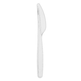 Couteau plastique PS Réutilisable Transparent 18cm (480 Utés)