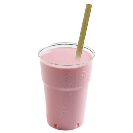 Papieren rechte rietjes kraft "Smoothie" Ø0,8cm 19,7cm (500 stuks) 