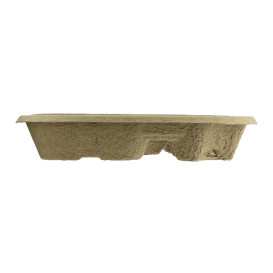 Papieren bekerhouder met 2 gaten en  Food Tray (250 stuks)