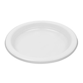 Assiette Plate Réutilisable Economique PS Blanc Ø17cm (400 Utés)