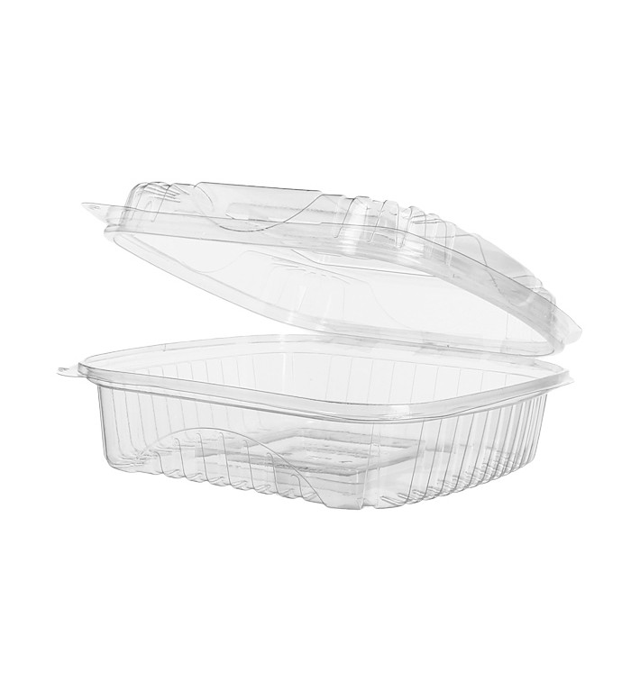 Saladier avec charnière PLA 20,0x20,0x7,5cm (160 Utés) Saladier avec charnière PLA 20,0x20,0x7,5cm (160 Utés)