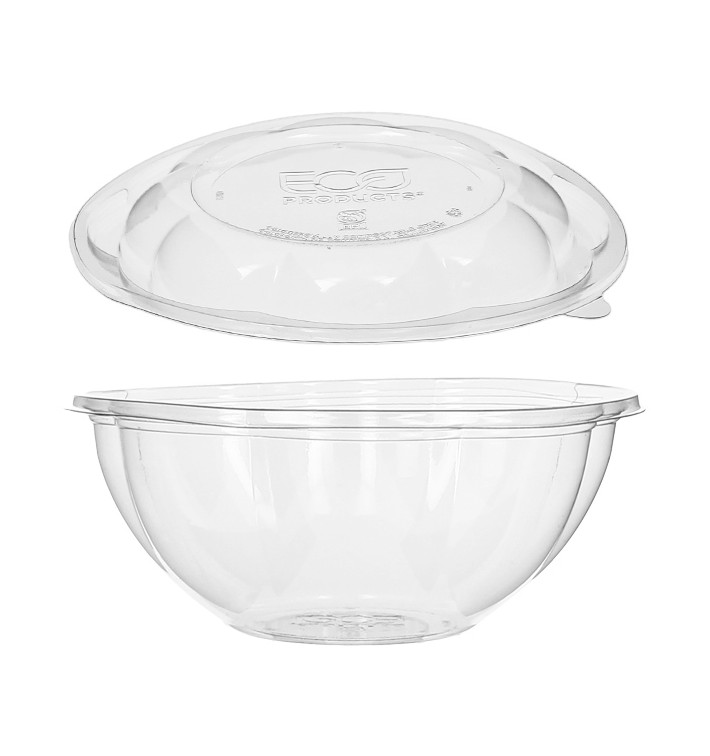 Saladier avec couvercle PLA 710ml (150 Utés) Saladier avec couvercle PLA 710ml (150 Utés)