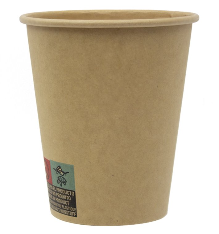Gobelet Carton 9 Oz/280ml Kraft-Kraft Ø8,1cm (50 Utés) Gobelet Carton 9 Oz/280ml Kraft-Kraft Ø8,1cm (50 Utés)