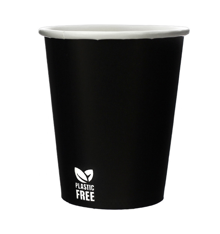 Plastic-Vrije Papieren Beker 7 Oz/210ml Zwart Ø7,0cm (1.000 Stuks) Plastic-Vrije Papieren Beker 7 Oz/210ml Zwart Ø7,0cm (1.000 Stuks)