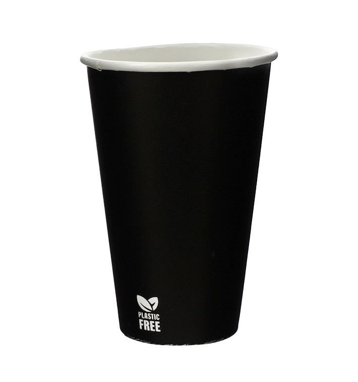 Gobelet en Carton sans Plastique 12 Oz/360ml Noir Ø8,0cm (50 Utés) Gobelet en Carton sans Plastique 12 Oz/360ml Noir Ø8,0cm (50 Utés)