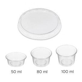 Pot pour sauces PP Trans. 80ml (1.000 Utés)