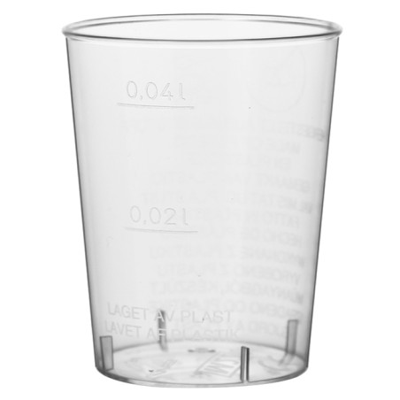 Herbruikbaar Beker PS Kristal Shotje transparant 40ml (50 stuks) 