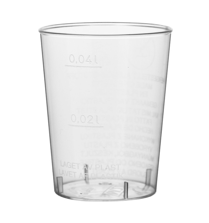 Verre Plastique Dur Transparent PS 40ml (2.000 Unités) Verre Plastique Dur Transparent PS 40ml (2.000 Unités)