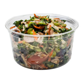 Plastic deli Container PP "Deli" 16Oz/473ml transparant Ø12cm (25 stuks) 