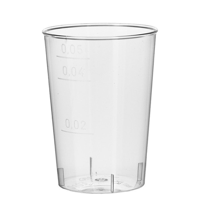 Verre Plastique Dur Transparent PS 50ml (1.600 Unités)