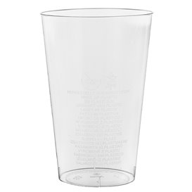 Verre Plastique Dur Transparent PS 400ml (50 Unités)