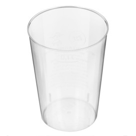 Plastic PS Shotje Geïnjecteerde glascider transparant 100 ml (40 stuks)