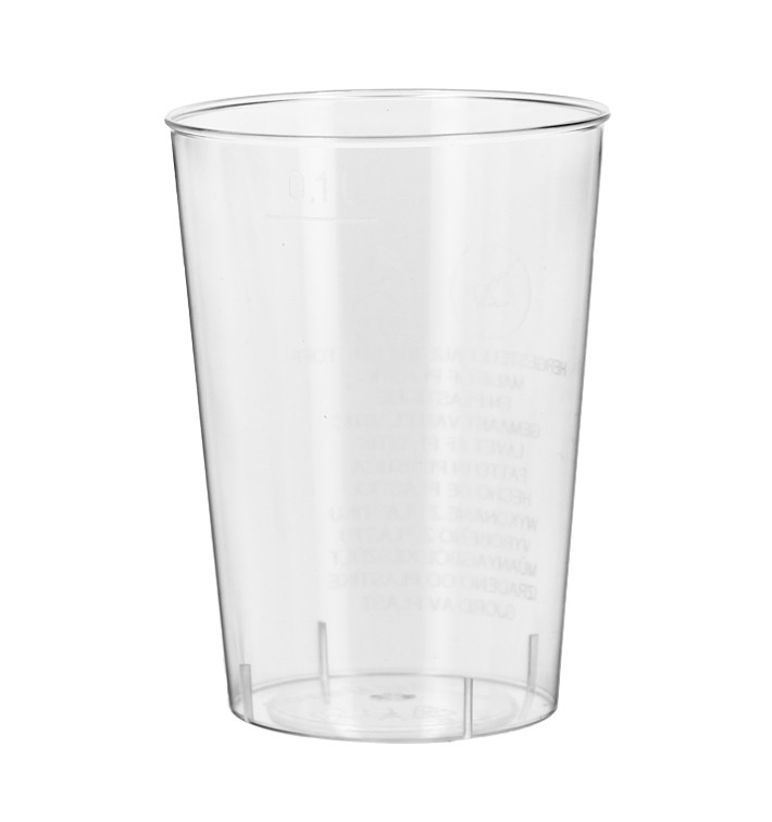 Verre Plastique Dur 100ml Transparent (1.400 Unités) Verre Plastique Dur 100ml Transparent (1.400 Unités)