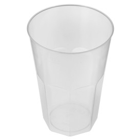 Plastic PP beker "Deco" transparant 200 ml (500 stuks)