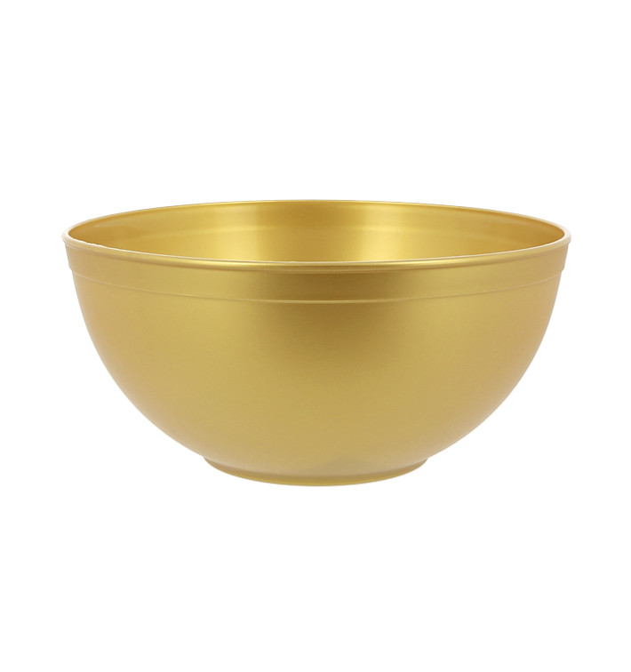 Herbruikbare duurzame PP Mineral Goud 2l schaal Ø20cm (1 Stuk) Herbruikbare duurzame PP Mineral Goud 2l schaal Ø20cm (1 Stuk)