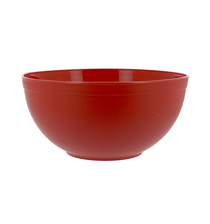 Bol Réutilisable Durable PP Minéral Rouge 2l Ø20cm (1 Uté) Bol Réutilisable Durable PP Minéral Rouge 2l Ø20cm (1 Uté)