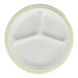 Assiette Chinet 3 Compartiments 260mm Flavour (540 Unités)