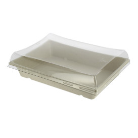 Suikerriet dienblad met Deksel 750ml 22x16x6cm (15 stuks) 