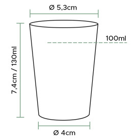 Plastic PS Shotje Geïnjecteerde glascider transparant 230ml (40 stuks)