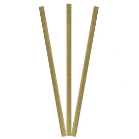 Papieren rechte rietjes kraft Ø0,6cm 19,7cm (3000 stuks)