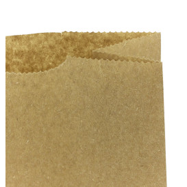 Papieren zak zonder handvat kraft bruin 45g/m² 12+8x24cm (1.000 stuks)