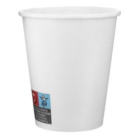 Gobelet Carton 9 Oz/280ml Blanc Ø8,1cm (50 Utés)