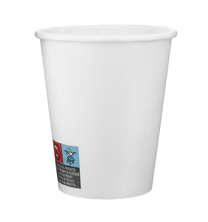 Papieren beker wit 9 Oz/280ml Ø8,1cm (50 stuks) Papieren beker wit 9 Oz/280ml Ø8,1cm (50 stuks)