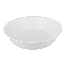 Assiette Réutilisable Durable PP Minéral Blanc Ø18cm (54 Utés)