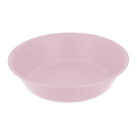 Assiette Réutilisable Durable PP Minéral Rose Ø18cm (6 Utés)