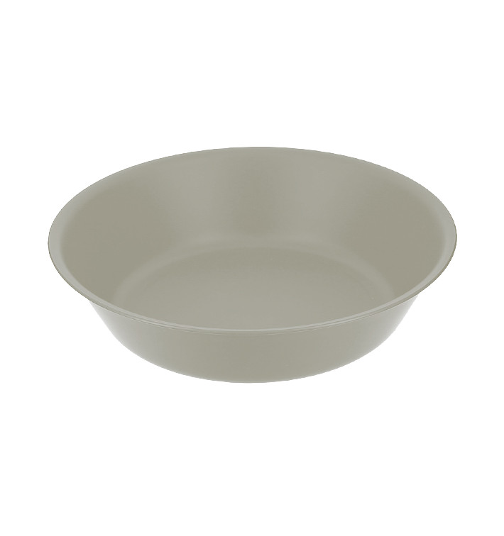 Assiette Réutilisable Durable PP Minéral Gris Ø18cm (6 Utés)