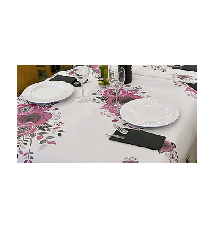 Nappe en papier 1,2x1,2m "Bouquet" 37g (300 Unités) Nappe en papier 1,2x1,2m "Bouquet" 37g (300 Unités)