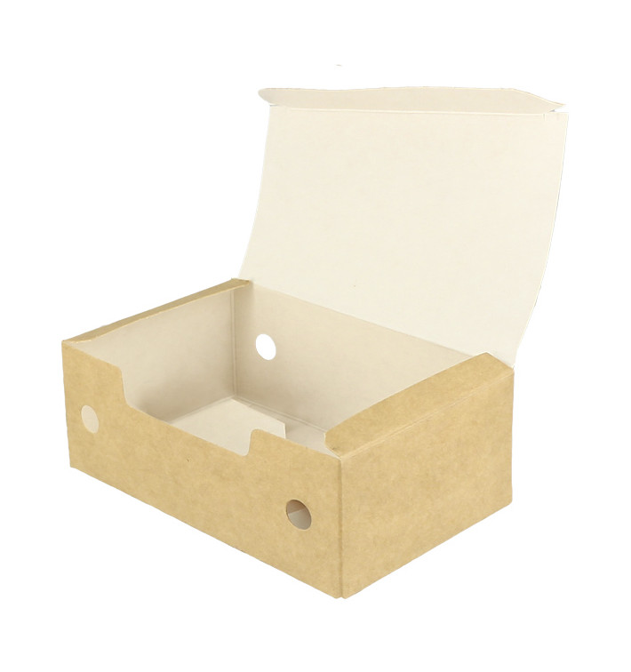 Boîte Repas à emporter Petit Kraft 115x72x43mm (25 Utés) Boîte Repas à emporter Petit Kraft 115x72x43mm (25 Utés)