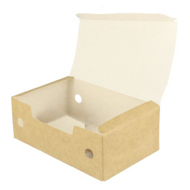 Boîte Repas à emporter Petit Kraft 115x72x43mm (750 Utés)