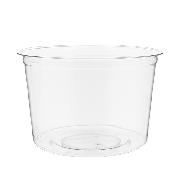Récipient Compostable PLA Transparent 470ml (50 Utés) Récipient Compostable PLA Transparent 470ml (50 Utés)