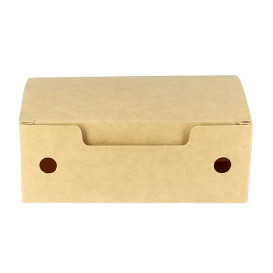 Papieren take-out doos klein maat kraft 1,15x0,72x0,43,m (750 stuks)