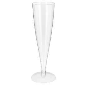 Flûte Jetable à Champagne Transparent 150ml 2P (6 Unités)