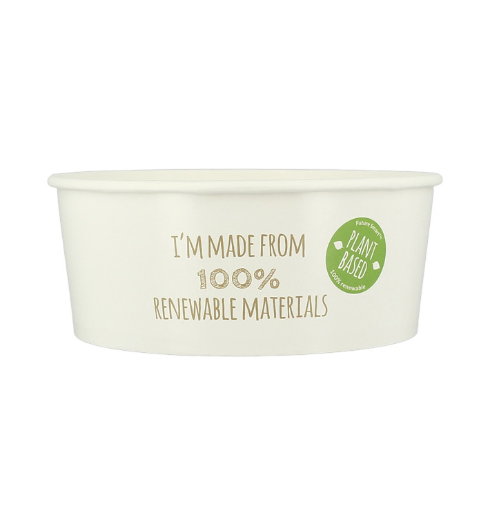 Papieren Vernieuwbare Saladekom witte 775ml Ø15cm (360 stuks) Papieren Vernieuwbare Saladekom witte 775ml Ø15cm (360 stuks)