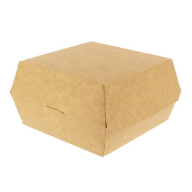 Kraft hamburgerbox Mega 16,5x18x9cm (25 stuks) 