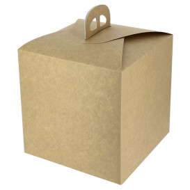 Boîte de Panettone en carton kraft 500g 18,5x18,5x18,5cm (25 Utés)