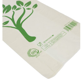 Brood-Hemddraagtassen zakje Home Compost “Be Eco!” 30x60cm (2.000 stuks)